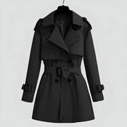Klassischer Damen Trenchcoat mit Gürtel und Knöpfen