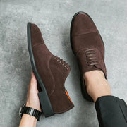 Klassischer Herren Oxford Schuhe Mit Cap-Toe