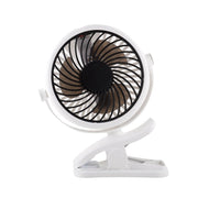 Klemm Ventilator tragbar mit Akku und 360° Rotation