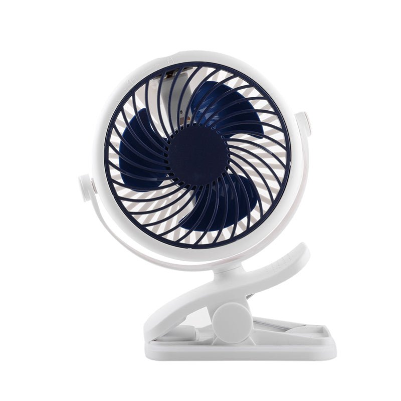 Klemm Ventilator tragbar mit Akku und 360° Rotation