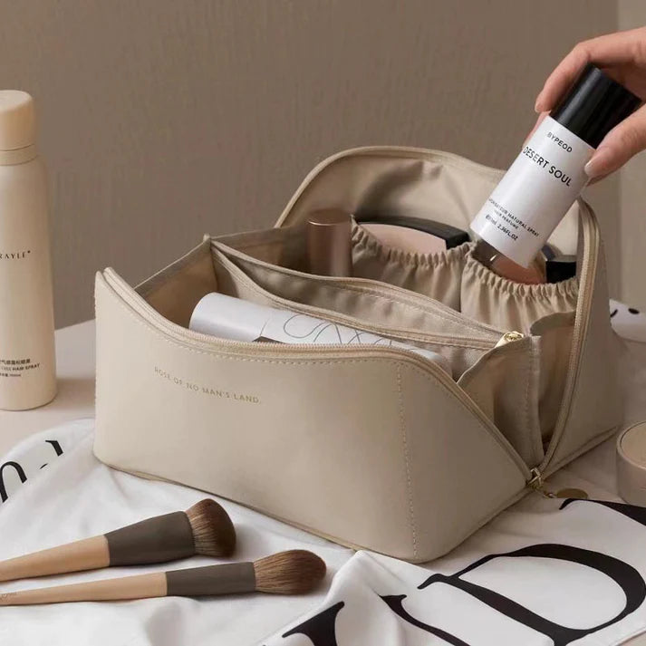 Kosmetiktasche Reise Groß – Eleganter Make-up Organizer für Damen mit Reißverschluss