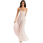 Enchanted Corset Maxi Kleid mit Schnürung am Rücken
