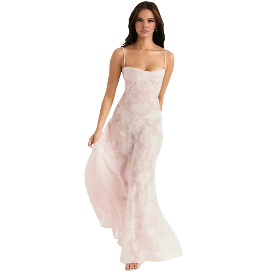 Enchanted Corset Maxi Kleid mit Schnürung am Rücken