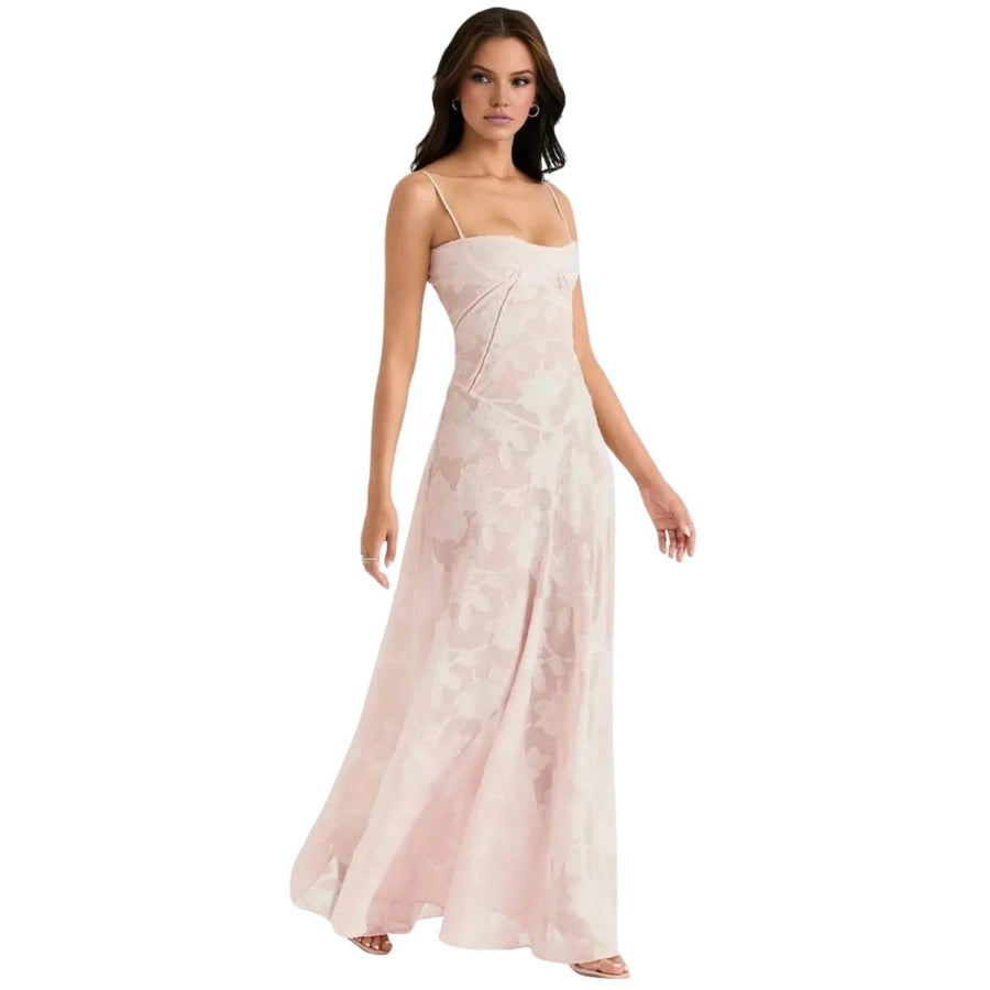 Enchanted Corset Maxi Kleid mit Schnürung am Rücken