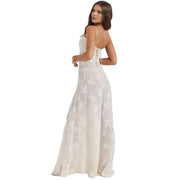 Enchanted Corset Maxi Kleid mit Schnürung am Rücken