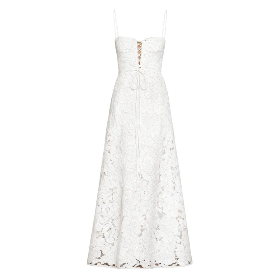 Enchanted Corset Maxi Kleid mit Schnürung am Rücken