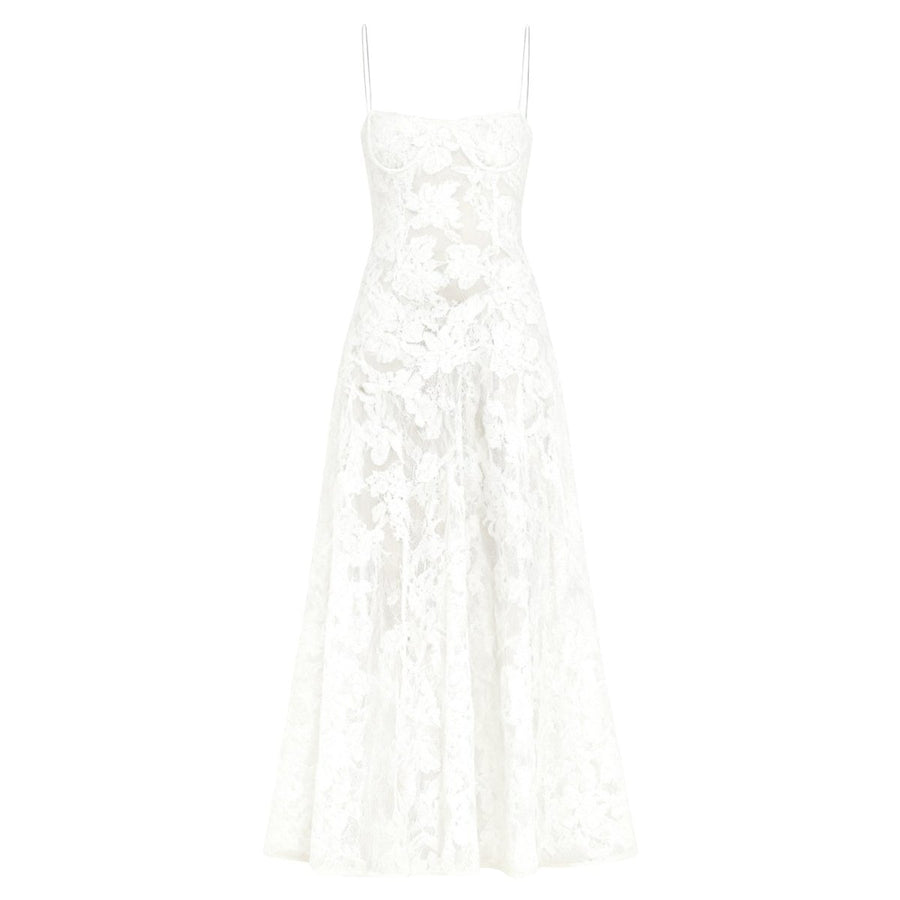 Enchanted Corset Maxi Kleid mit Schnürung am Rücken