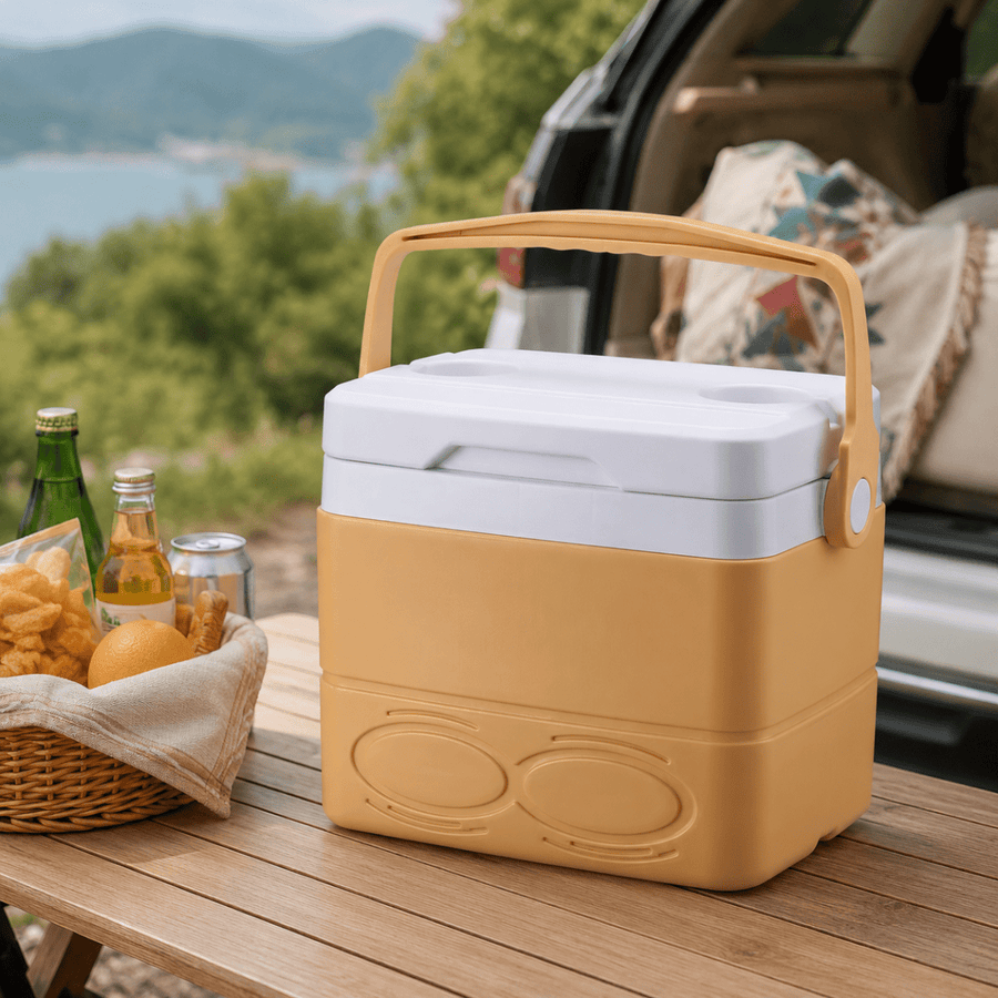 Kühlbox tragbar mit Griff für Camping
