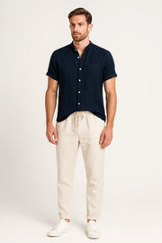 Kurzarm Hemd-Hosen Set Herren