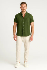Kurzarm Hemd-Hosen Set Herren