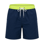 Kurze Herren-Badeshorts mit Kontrastbund