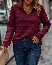 Tamara | Damen Pullover mit Halb-Reißverschluss für den Frühling
