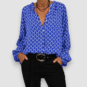 Zara | Bluse mit V-Ausschnitt