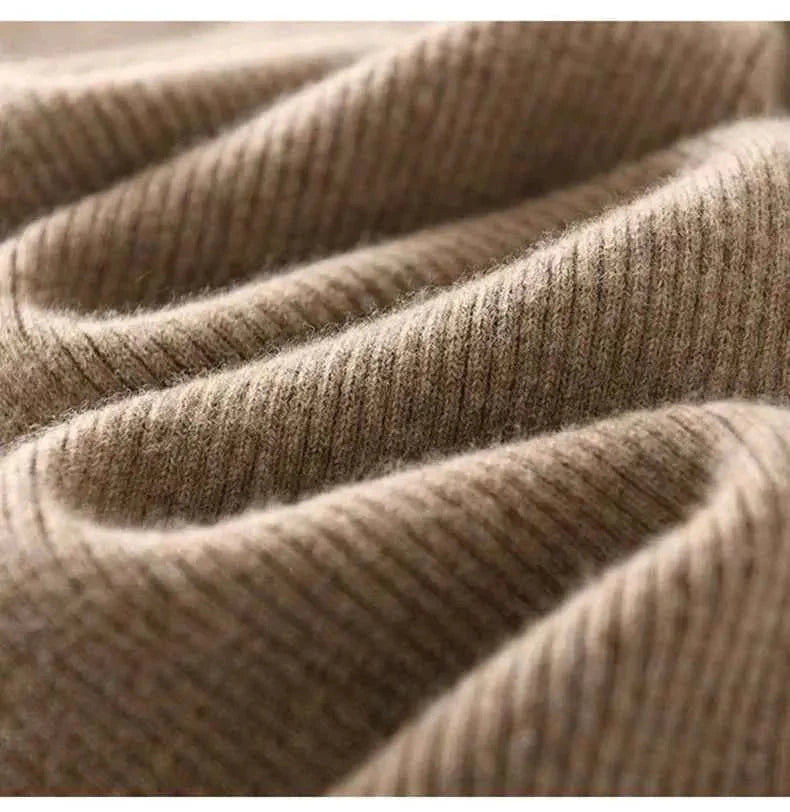 Lana – Weite Strickhose aus echter Wolle mit Tunnelzug