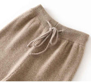 Lana – Weite Strickhose aus echter Wolle mit Tunnelzug