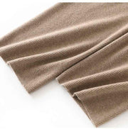 Lana – Weite Strickhose aus echter Wolle mit Tunnelzug