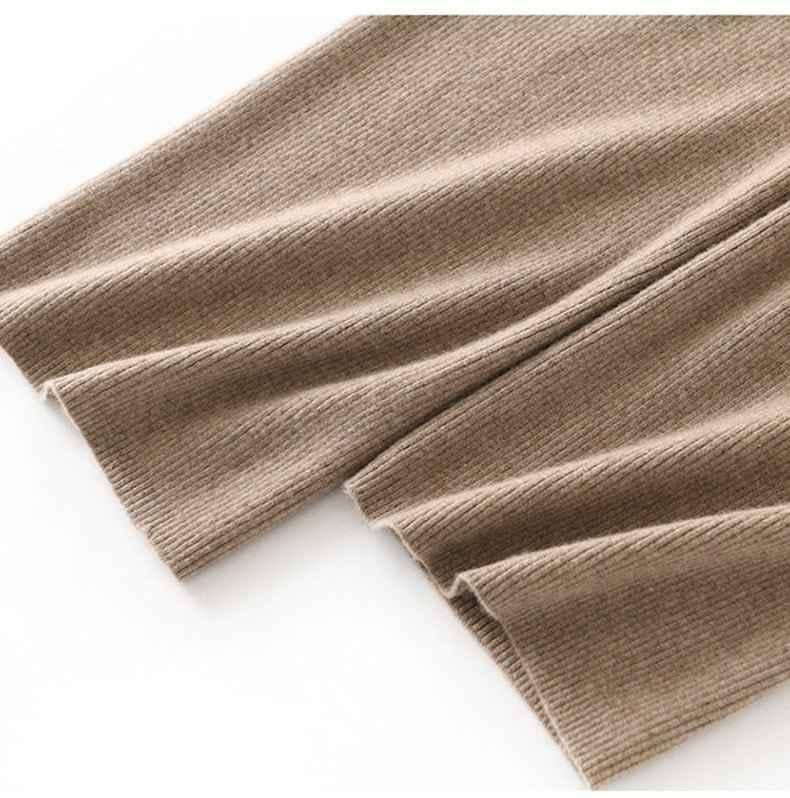 Lana – Weite Strickhose aus echter Wolle mit Tunnelzug