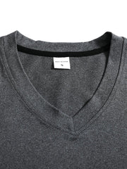 Langarmshirt Herren V-Ausschnitt