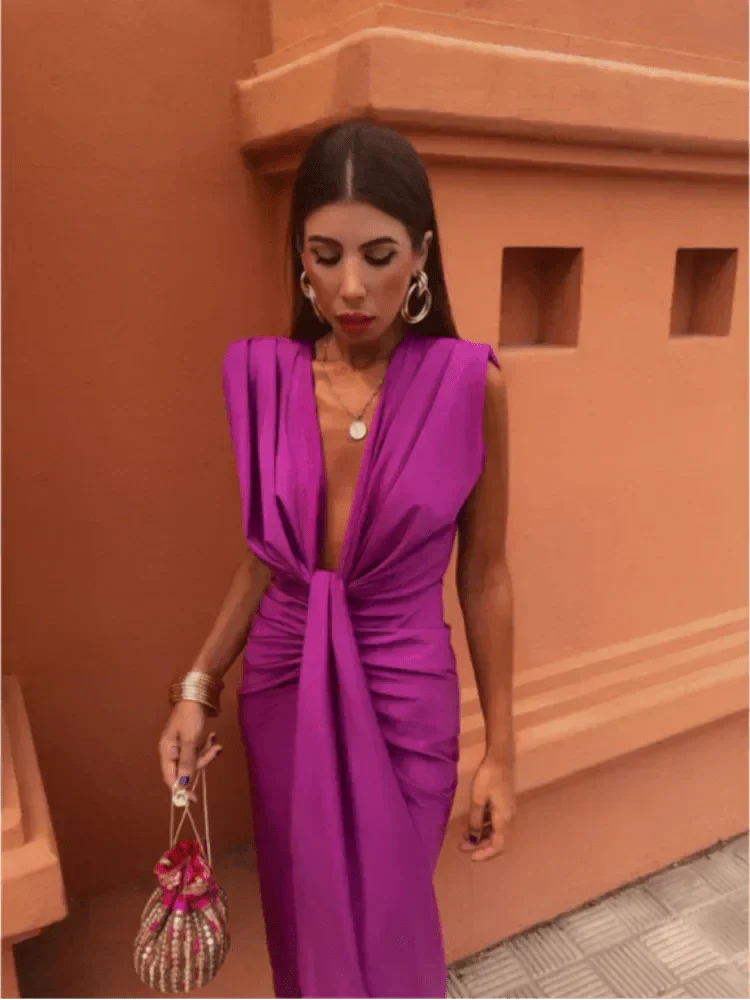 Cordelia | Elegantes Drapiertes Kleid