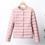Leichte Damen Steppjacke mit Knopfleiste