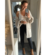Bequeme Kurz Beige Jacke Für Jeden Tag