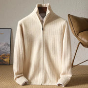 Langärmlige Wollstrickjacke Für Herren | Winter