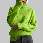 Susanne | Rollkragen Locker Geschnittener Pullover für Damen