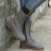Damen Winter-Schnürstiefel – Gefütterte Outdoor-Stiefel mit rutschfester Sohle, Modische und warme Boots für kalte Tage