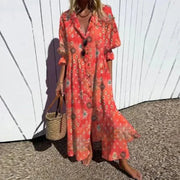 Heidi-Mode | Klassisches Boho Maxi Kleid