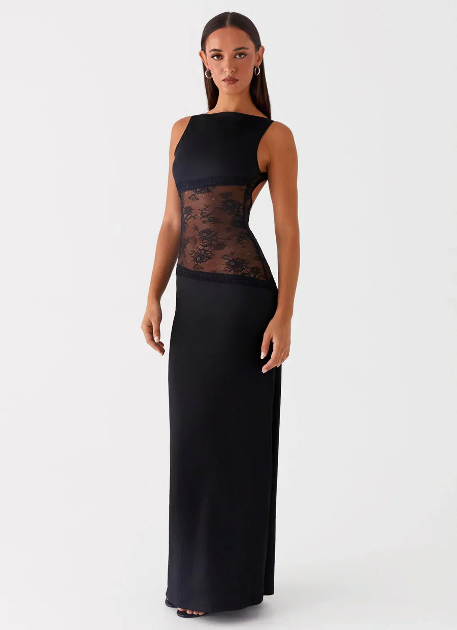 GIULIA  | Elegantes langes Kleid mit feinen Details