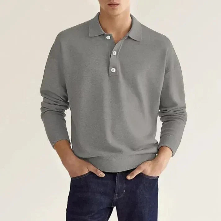 Elias - langärmeliges poloshirt