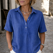 Vera | Elegante Bluse mit Kragen und Knöpfen