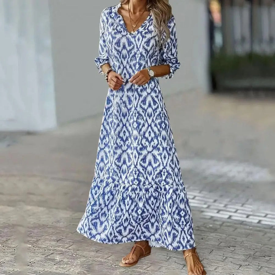 Sommerkleid mit V-Ausschnitt