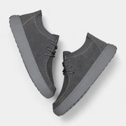 Herren-Freizeitschuhe aus Wildlederimitat mit Schnürung