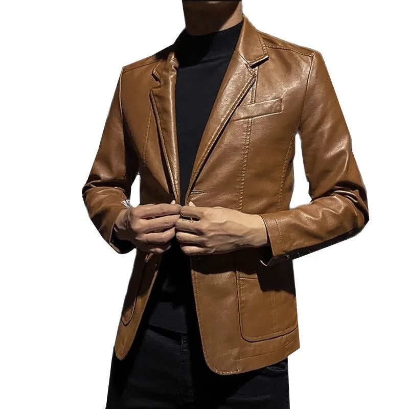 Thaddäus® | Business Casual Lederjacke
