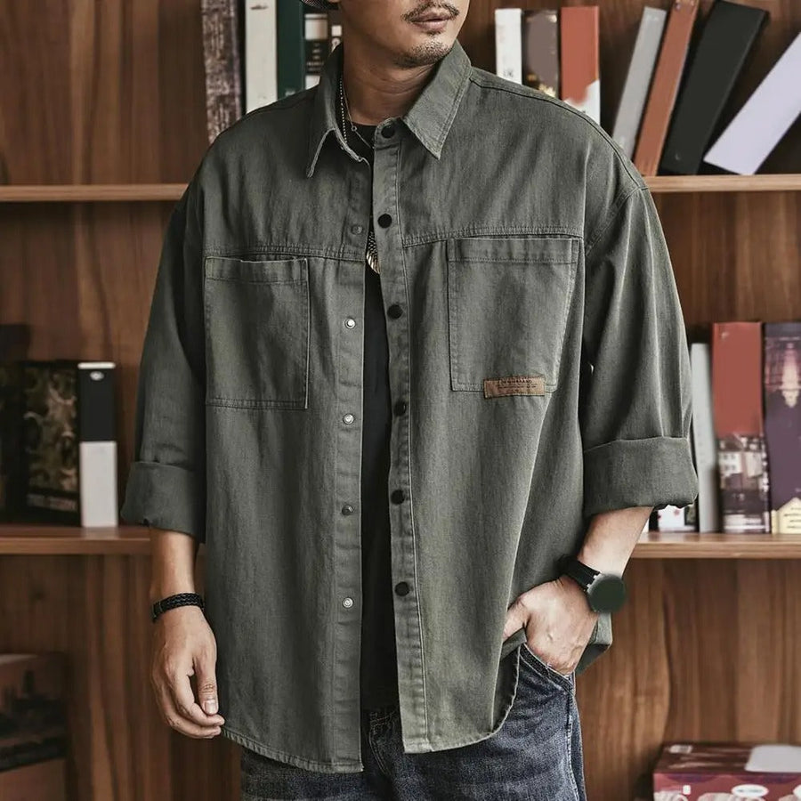 Georg | Vintage Vibe Hemd mit klarer Silhouette