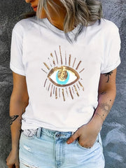 Margarete | damen-t-shirt mit grafikdruck