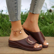 Renate | Orthopädische Plateausandalen mit verstellbarem Riemen