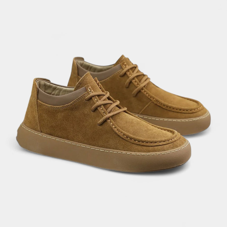 Herren-Freizeitschuhe aus Wildlederimitat mit Schnürung