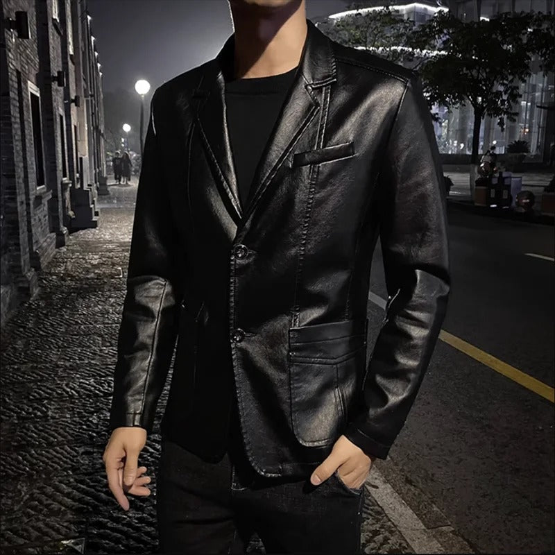 Thaddäus® | Business Casual Lederjacke