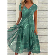 Naomi | Midi Dress with V-Neck