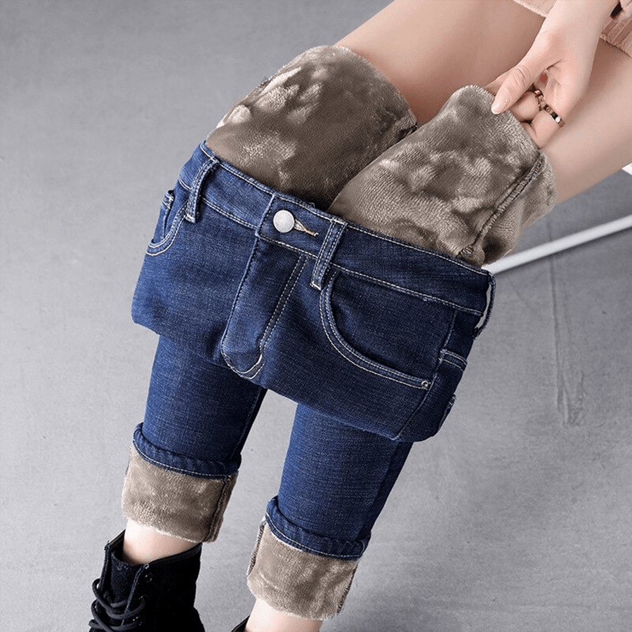 Sophie | Warme Damen Jeans stilvoll gefüttert