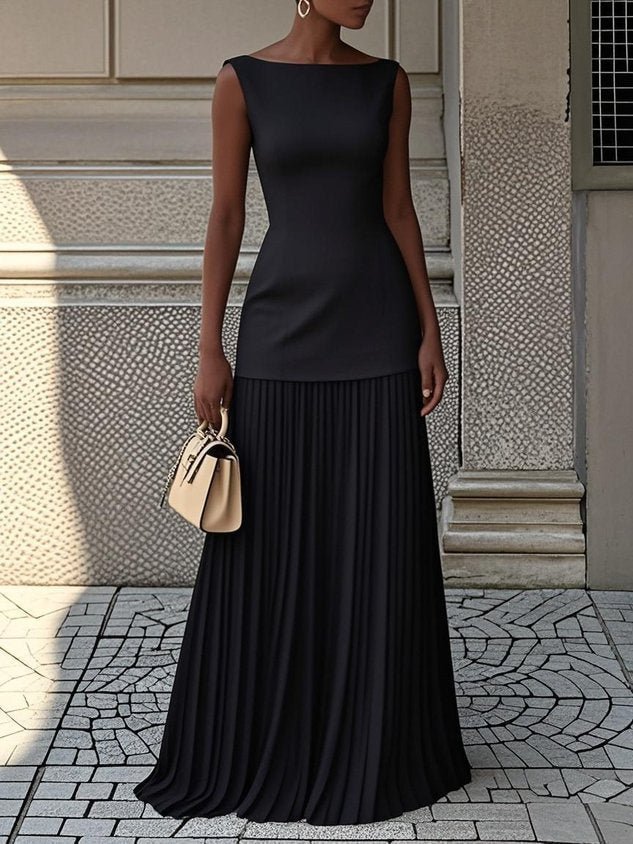Malwina | Damen Elegantes Maxi Kleid – Fließendes Sommerkleid Hochzeit & Abend 2026