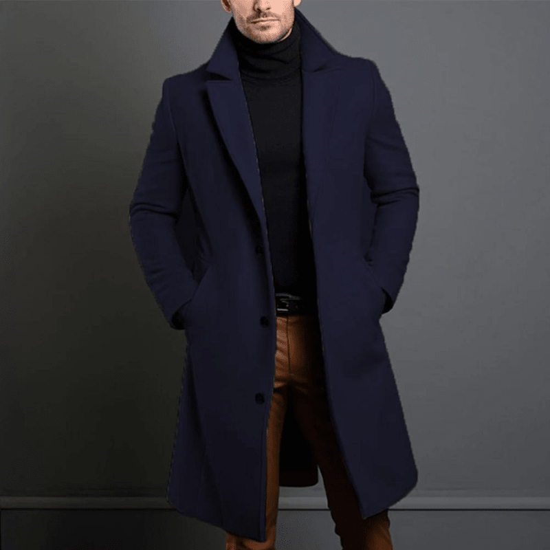 Mantel Herren Lang Slim Fit