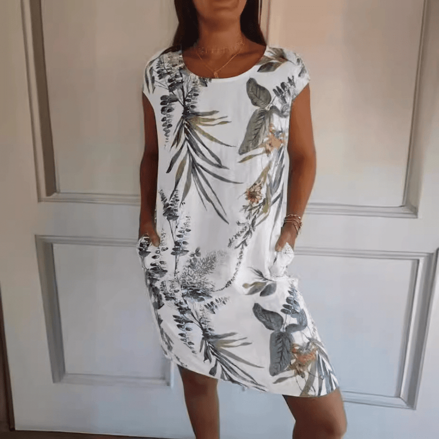 Marije | Damen Bequemes Kleid Rundhals – Casual Sommerkleid Alltag & Freizeit 2026