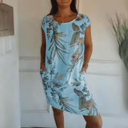 Marije | Damen Bequemes Kleid Rundhals – Casual Sommerkleid Alltag & Freizeit 2026