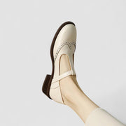 Marlene | Mary Jane Schuhe Orthopädisch T-Riemen Blockabsatz