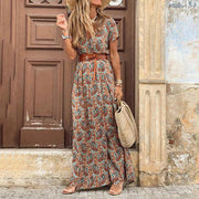 Liora | Maxi Ibiza Kleid im Hippie-Stil + GRATIS Gürtel