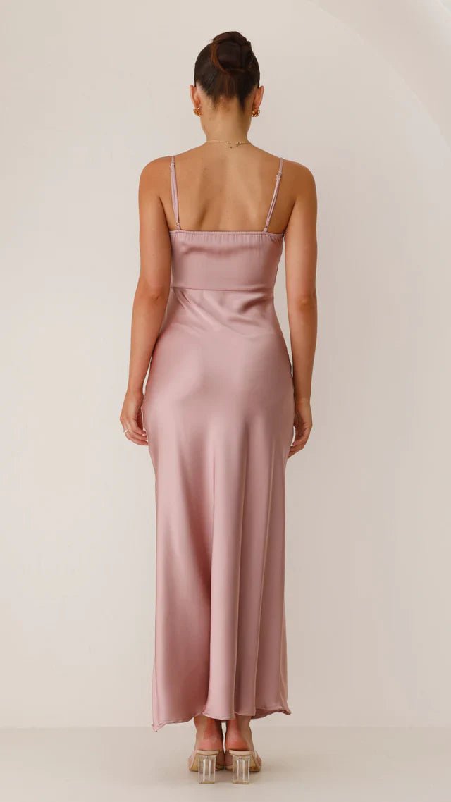 Maxikleid Sommer mit Spaghettiträgern