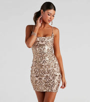 Minikleid Pailletten Sommer